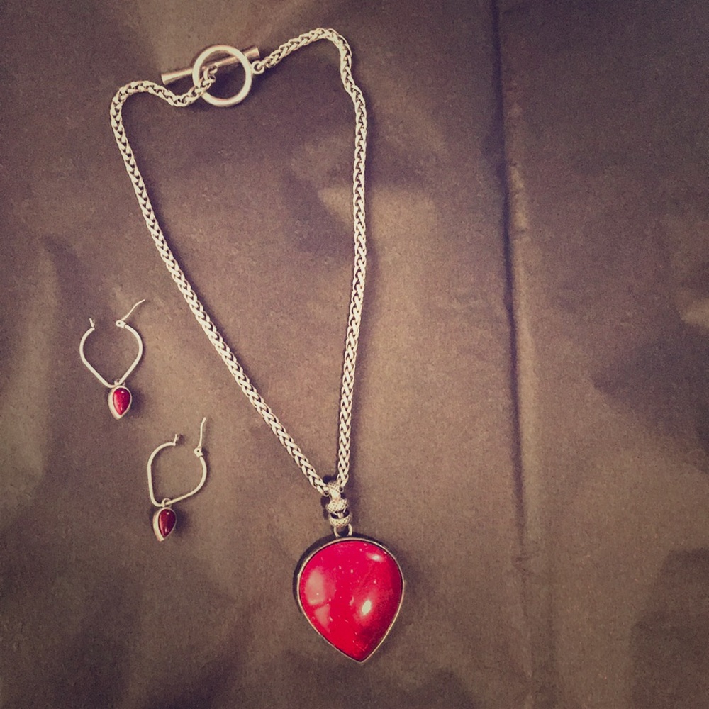 Lucky brand Necklace and Earring set